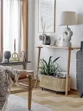 Ваза Bloomingville Dagny Каменная керамика, 21.5 см, черный — фото 1