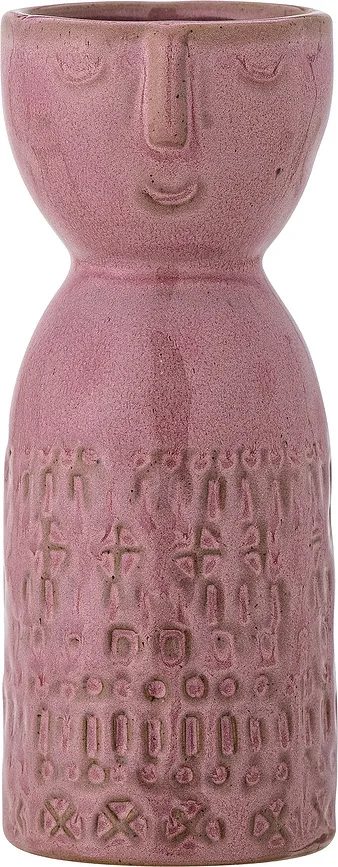 Ваза Bloomingville Embla Каменная керамика, 14.5 см, розовый