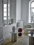 Ваза Bloomingville Glenda Каменная керамика, 34 см, серый — фото 1