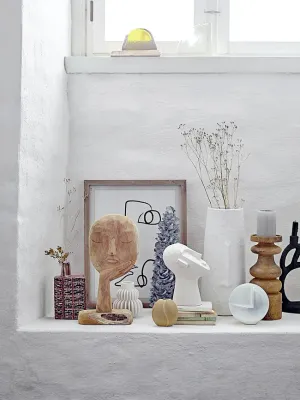 Ваза Bloomingville Kiru Каменная керамика, 21 см, коричневый