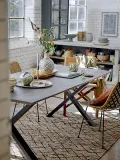 Ваза Bloomingville Nadya z uchwytem Каменная керамика, 27 см, синий — фото 4