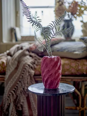 Ваза Bloomingville Rowena Каменная керамика, 19 см, розовый