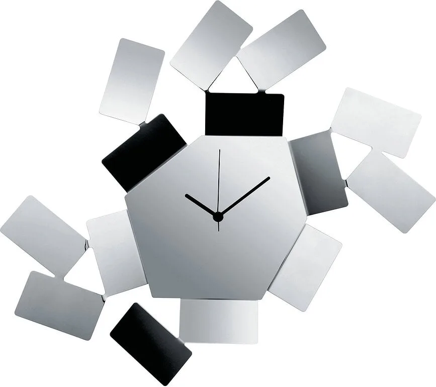 Настенные часы Alessi La Stanza dello Scirocco, нержавеющая сталь, 46 см