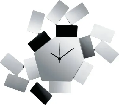 Настенные часы Alessi La Stanza dello Scirocco, нержавеющая сталь, 46 см
