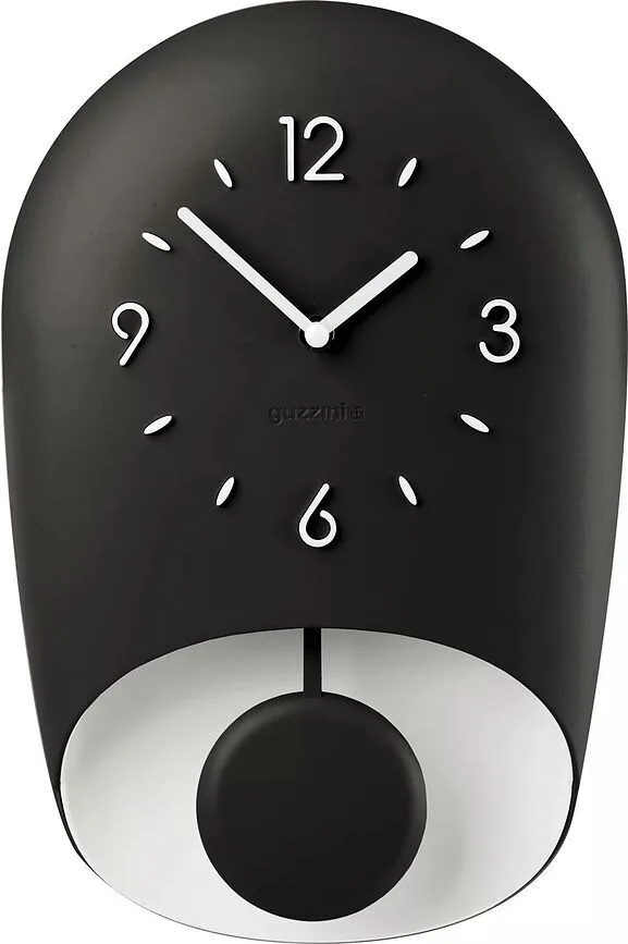 Настенные часы Guzzini Home Bell, пластик, 22 33 см, чёрные