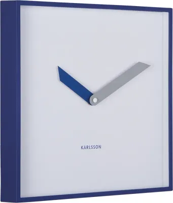 Настенные часы Karlsson Cool Retro, пластик, 28,3 28,3 см, синие