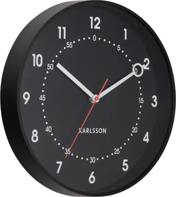 Настенные часы Karlsson Fresco, пластик, 31,5 31,5 см, серые
