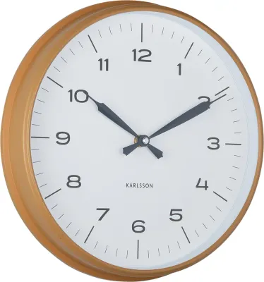 Настенные часы Karlsson Modern Factory, пластик, 30 см, оранжевые