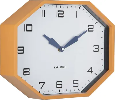 Настенные часы Karlsson Modern Factory, пластик, 32 26 см, жёлтые
