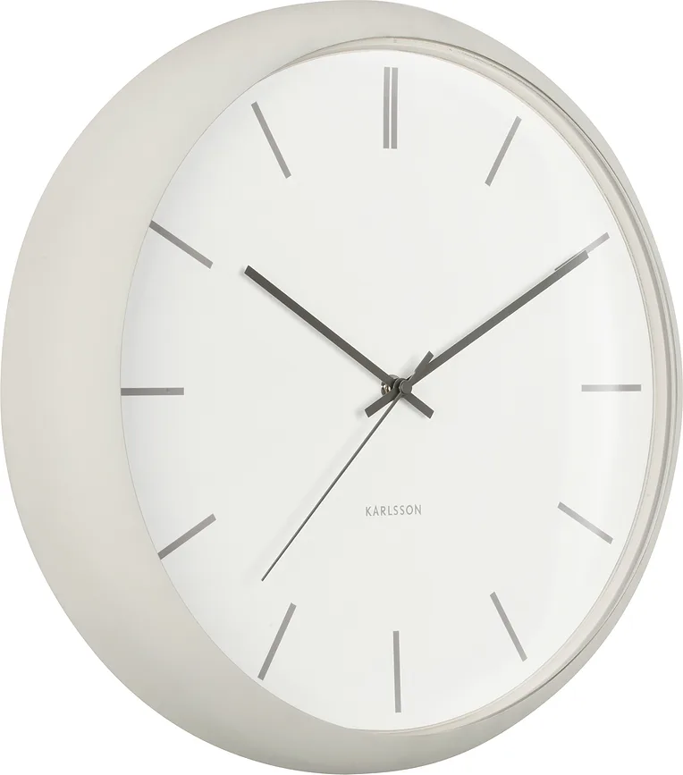Настенные часы Karlsson Nirvana Globe, металл, 40 см, бежевые