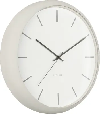 Настенные часы Karlsson Nirvana Globe, металл, 40 см, бежевые