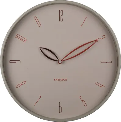 Настенные часы Karlsson Petals, металл, 40 40 см, коричневые