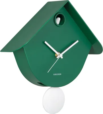Настенные часы Karlsson Retro Cuckoo, пластик, 25,5 25,8 см, серые