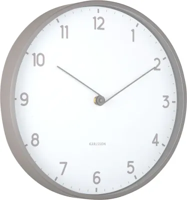 Настенные часы Karlsson Sencillez, пластик, 30 см, серые