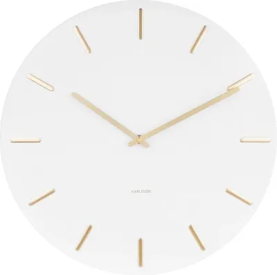 Настенные часы karlsson charm, металл · арт. fabr KA5716WH