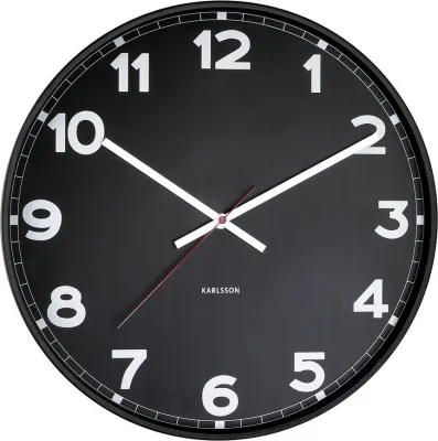 Настенные часы karlsson new classic, металл, белые · арт. fabr KA5847BK