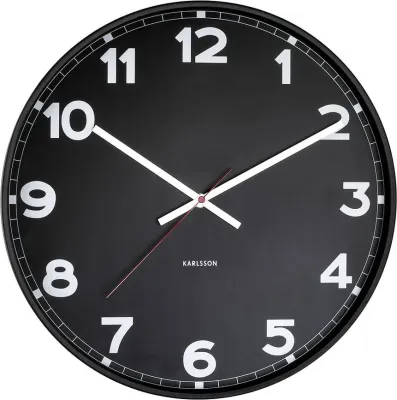 Настенные часы karlsson new classic, металл, белые · арт. fabr KA5848BK