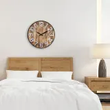 Настенные часы NeXtime Aberdeen, дерево, 50 см, коричневые — фото 6