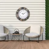 Настенные часы NeXtime Aster, пластик, 43,5 см, разноцветные — фото 1