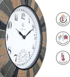 Настенные часы NeXtime Aster, пластик, 43,5 см, разноцветные — фото 3