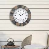 Настенные часы NeXtime Aster, пластик, 43,5 см, разноцветные — фото 7
