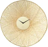 Настенные часы NeXtime Bamboo, бамбук, 60 см, бежевые — фото 1