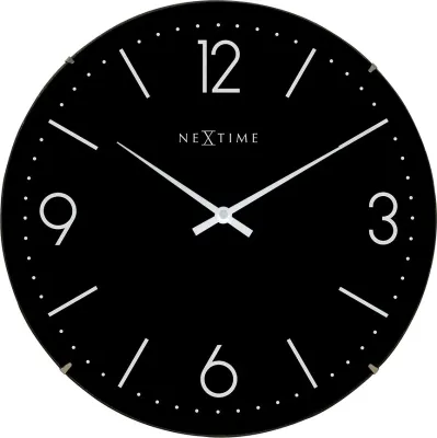 Настенные часы NeXtime Basic Dome, стекло, 35 см