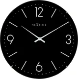 Настенные часы NeXtime Basic Dome, стекло, 35 см — фото 1