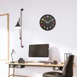 Настенные часы NeXtime Bit, пластик, 35 см, разноцветные — фото 2