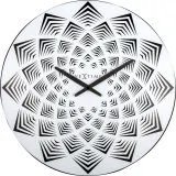 Настенные часы NeXtime Bloom, пластик, 39,5 см, разноцветные — фото 2