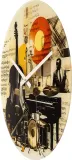 Настенные часы NeXtime Blues, стекло, 43 см, разноцветные — фото 4