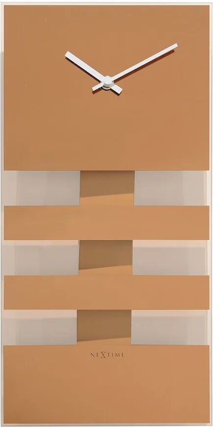 Настенные часы NeXtime Bold Stripes, стекло, 19 38 см