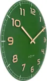 Настенные часы NeXtime Classy Medium, стекло, 40 см, зелёные — фото 5