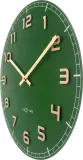 Настенные часы NeXtime Classy Medium, стекло, 40 см, зелёные — фото 7
