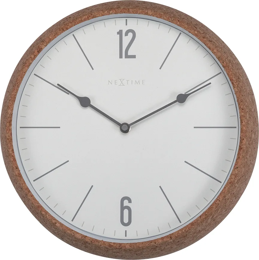 Настенные часы NeXtime Cork, стекло, 30 см
