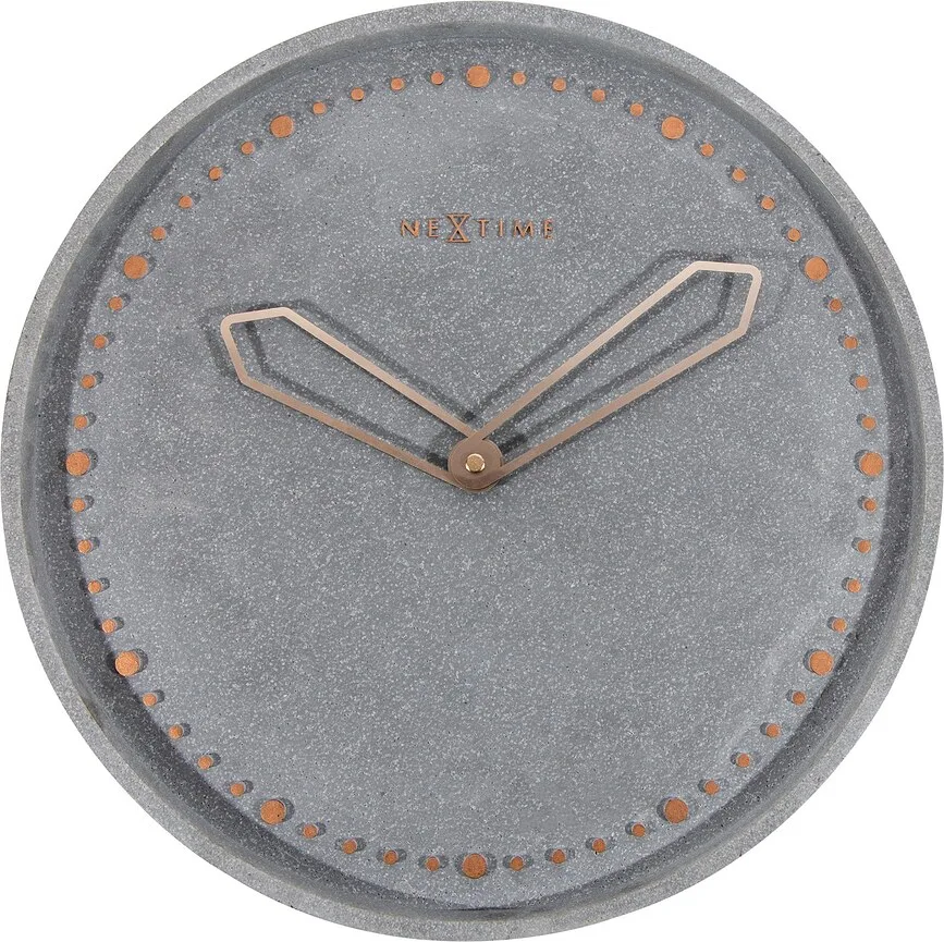 Настенные часы NeXtime Cross, металл, 35 см, серые