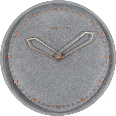 Настенные часы NeXtime Cross, металл, 35 см, серые