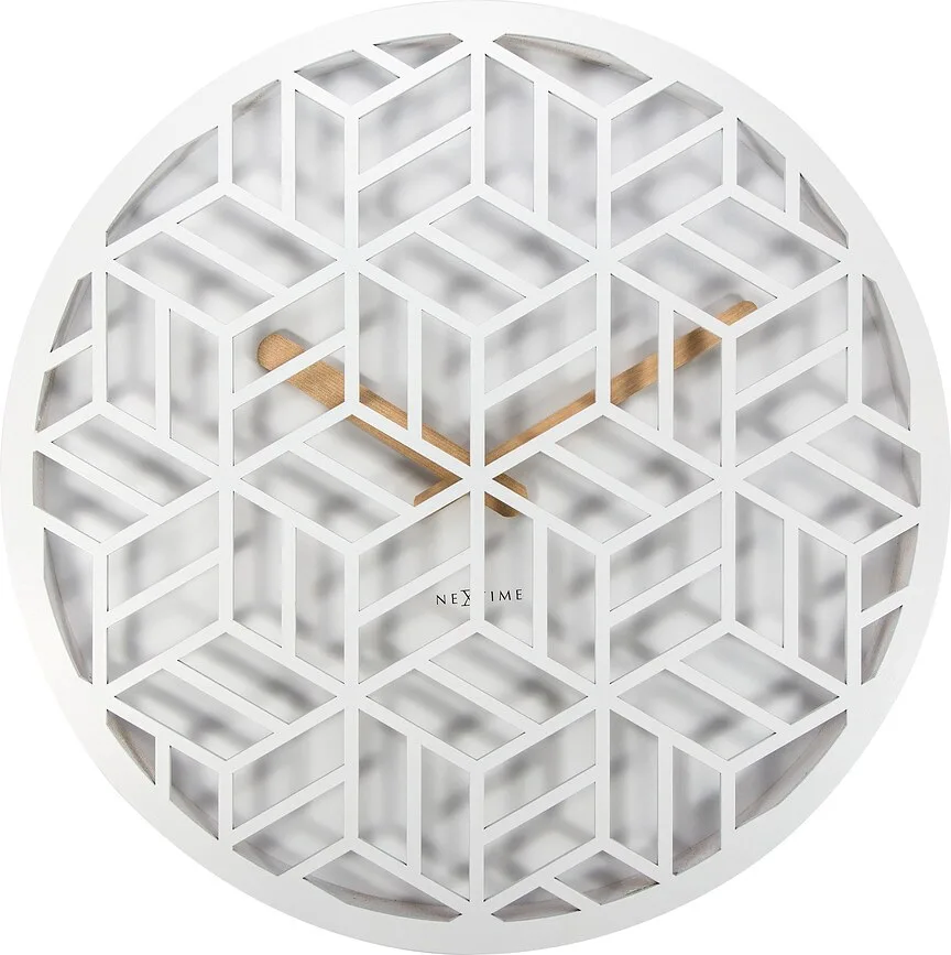Настенные часы NeXtime Discrete, дерево, 36 см