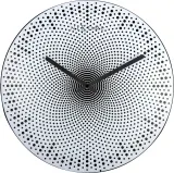 Настенные часы NeXtime Dots II, пластик, 39,5 см, белые — фото 3