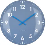 Настенные часы NeXtime Duomo 50, стекло, 50 см, синие — фото 1