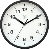 Настенные часы NeXtime Easy small, пластик, 20 см, чёрные — фото 1