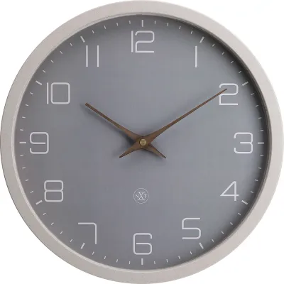 Настенные часы NeXtime Eco, пластик, 30 см, бежевые