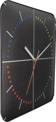 Настенные часы NeXtime Four Seasons, стекло, 30 см, чёрные