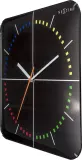 Настенные часы NeXtime Four Seasons, стекло, 30 см, чёрные — фото 2