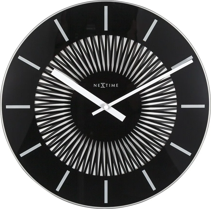 Настенные часы NeXtime Funky Motion, стекло, 35 см