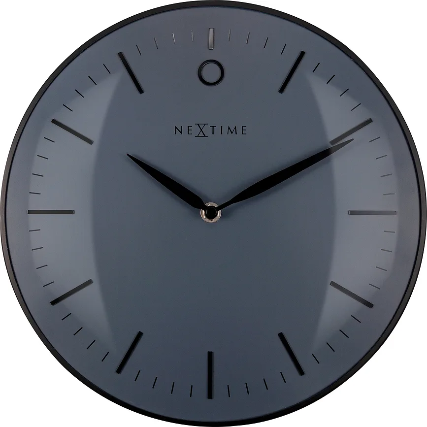 Настенные часы NeXtime Glamour Small, металл, 30 см, чёрные