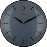 Настенные часы NeXtime Glamour Small, металл, 30 см, чёрные — фото 1