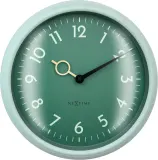 Настенные часы NeXtime Golden HourWall, стекло, 30,5 см, зелёные — фото 1