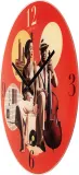 Настенные часы NeXtime Jazz, стекло, 43 см, разноцветные — фото 3