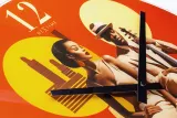Настенные часы NeXtime Jazz, стекло, 43 см, разноцветные — фото 5
